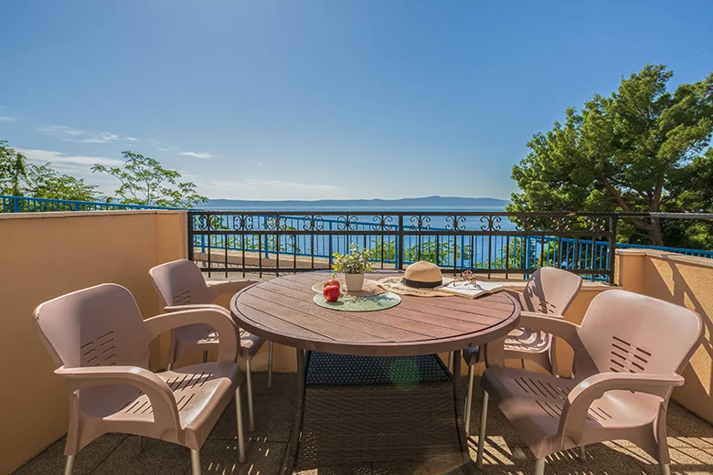terrace with sea view - apartments Gudelj, Drašnice