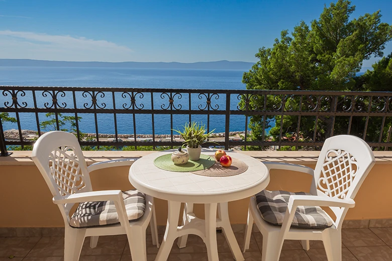 balcony with sea view