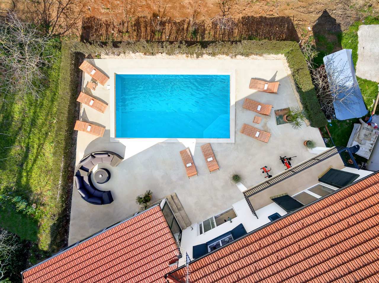 Villa Imota - aerial view